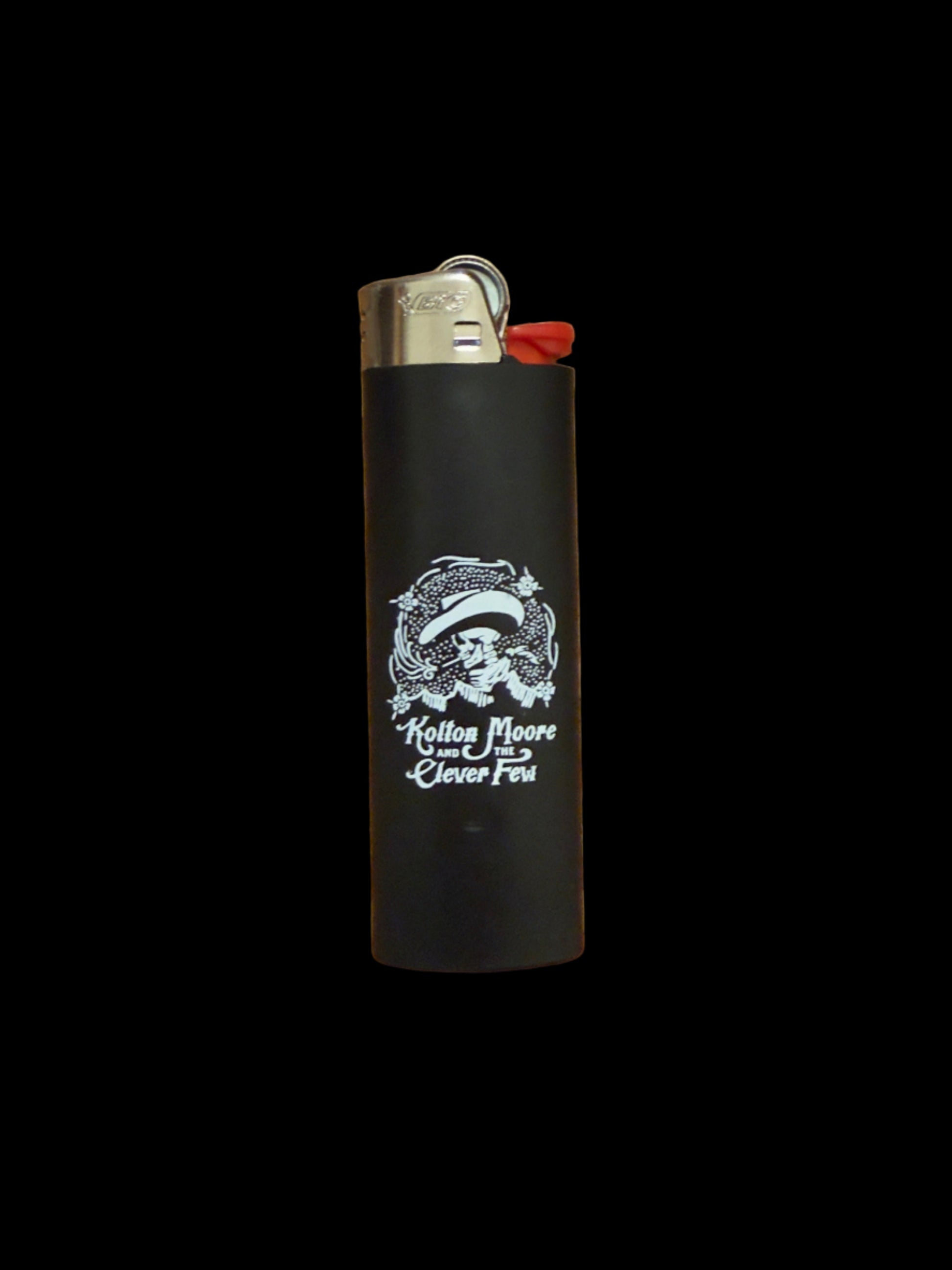 Customized Bic lighter with the KMTCF Cowboy Skeleton Logo